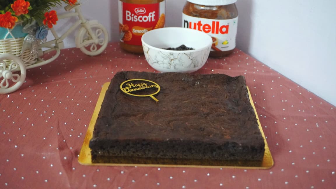 Nutella Flodded Brownie