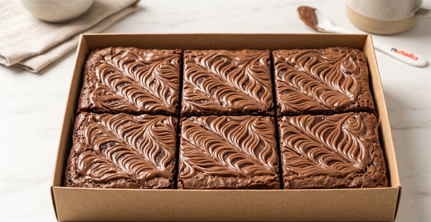 Nutella Flooded — eggless brownie by The Home Chef Bakes Chennai